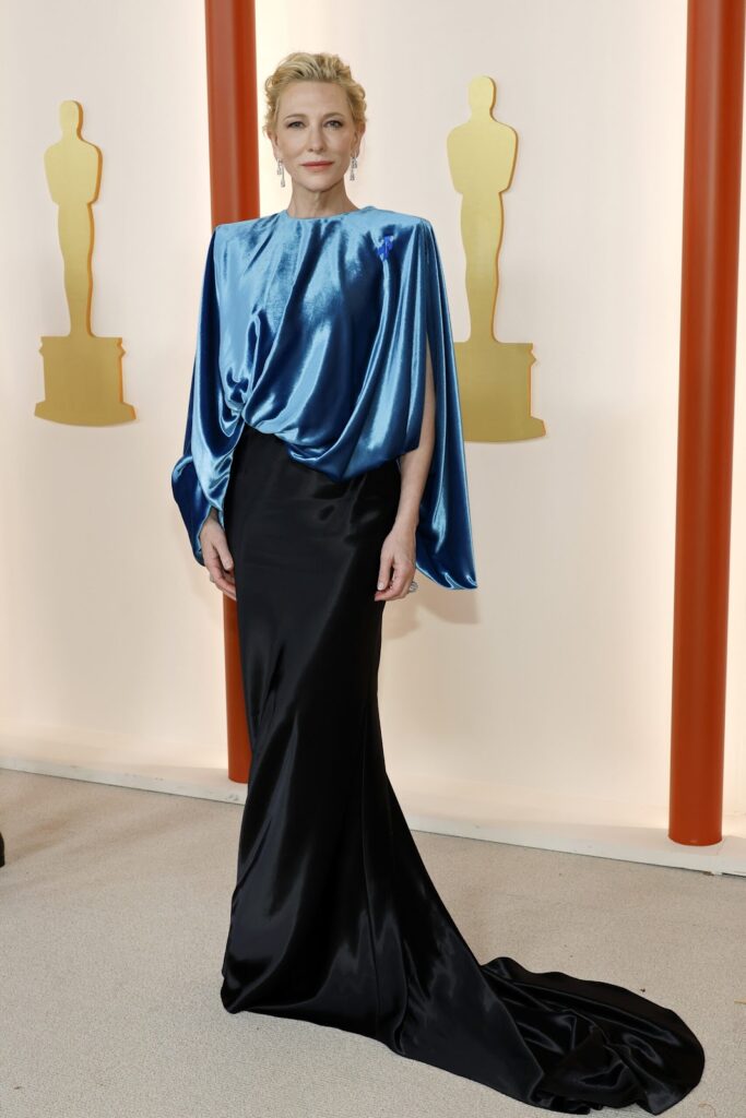 Cate Blanchett, dėvinti Louis Vuitton drabužius